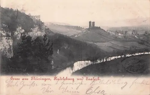 Rudelsburg Die Rudelsburg und Saaleck Kat. Bad Koesen -796702