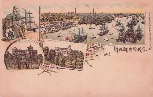 Hamburg Seewarte Hafen Seemannshaus Kat. Hamburg -796916