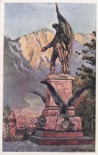 Künstler Ak Innsbruck in Tirol, Andreas Hofer-Monument -796944