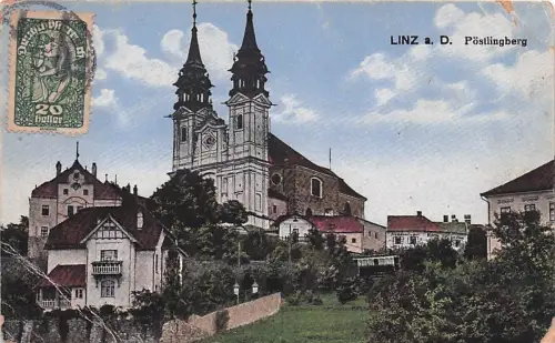 AK Linz a. D., Ortspartie am Pöstlingberg -796960