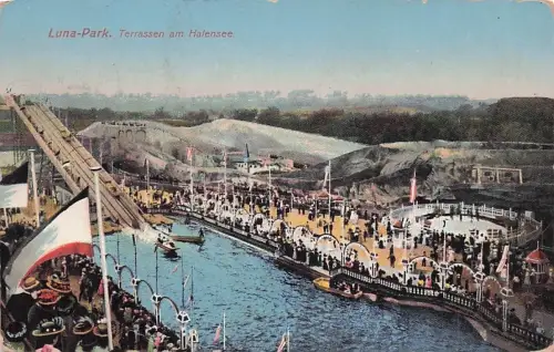 AK Berlin-Halensee, Luna-Park, Terrassen und Besucher -796964
