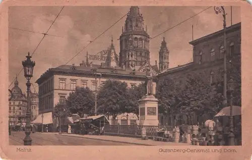 AK Gutenbergplatz Mainz -796984