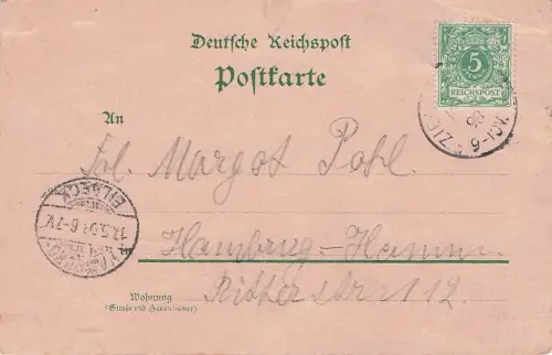 Litho Heidelberg am Neckar, Blick ins Neckartal, Restaurant und Pension -797010