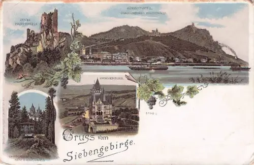 Drachenfels Ruine Koenigswinter Drachenburg Zahnradbahn Kat. -796972