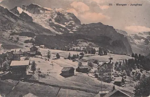 Wengen BE mit Jungfrau Kat. Wengen -796982