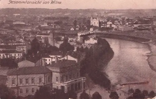 Ak Vilnius Wilna Litauen, Gesamtansicht -797044