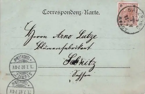Mondschein-AK Salzburg, Teilansicht mit Festung -797038