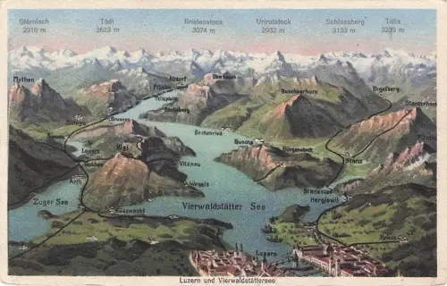 Luzern - Panoramakarte -797058