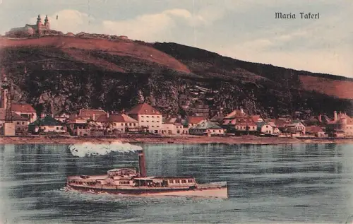 Wallfahrtskirche Marbach Donau Dampfschiff Kat. Maria Taferl -797120
