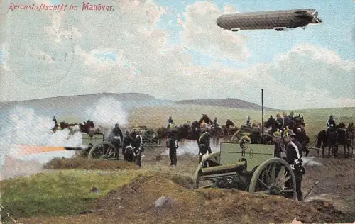 Reichsluftschiff im Manöver -797106