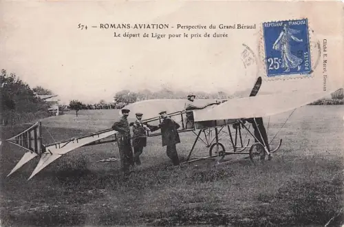 ROMANS-AVIATION - Perspective du Grand Béraud Le départ de Liger pour le -797138