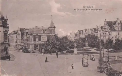 Ansichtskarte Emden Ostfriesland Rathausplatz Kat. Emden -797250