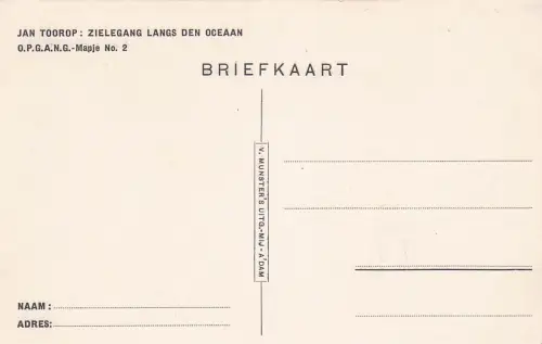 Ak Amsterdam Nordholland Niederlande, gezeicht von Jan Toorop, -797314