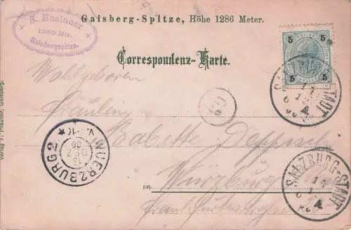 Gaisberg-Spitze, Höhe 1286 Meter. -797290