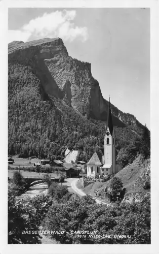 AK Au, Ortsansicht gegen Kanisfluh -797318