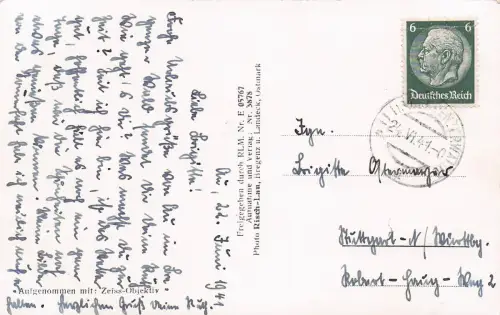 AK Au, Ortsansicht gegen Kanisfluh -797318