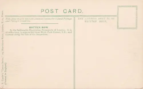 LONDON, ROTTEN ROW. -797354