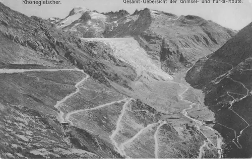 Rhonegletscher Glacier du Rhone Rhonegletscher Grimsel Furka * / Rhone /Rg. Rhone -797472