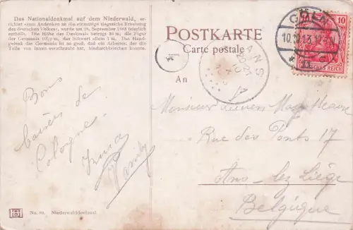 DEUTSCHLAND - NIEDERWALD-DENKMAL -797500