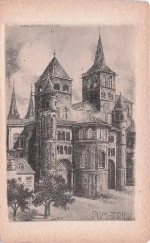 Künstler Ak Trier an der Mosel, Dom -797520