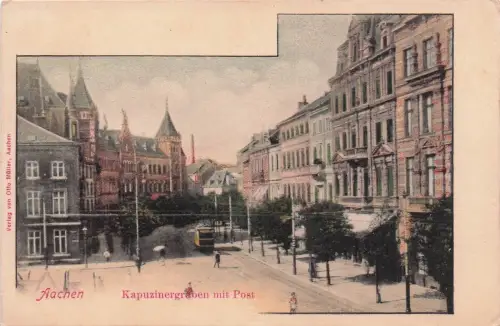 Aachen Kapuzinergraben mit Post -797602