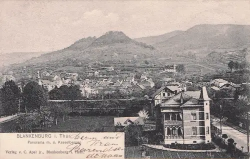 Bad Blankenburg Panorama mit den Kesselbergen Kat. Bad Blankenburg -797614