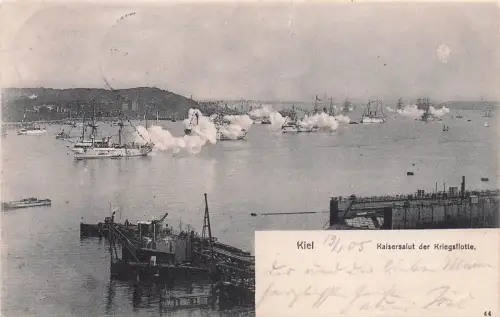 Kiel Kaisersalut Kriegsflotte Kat. Kiel -797608