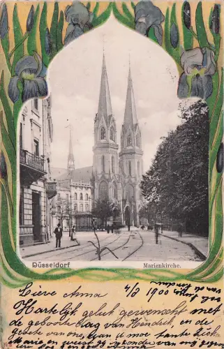 Düsseldorf - Marienkirche - Litho -797612