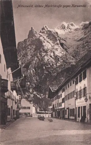 Mittenwald Bayern Mittenwald Untere Markt Strasse Karwendel x / Mittenwald /Garmisch-Partenkirchen LKR -797596