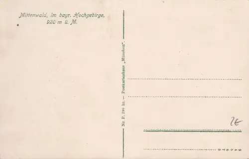 Mittenwald Bayern Mittenwald Untere Markt Strasse Karwendel x / Mittenwald /Garmisch-Partenkirchen LKR -797596