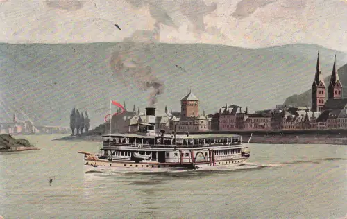 AK Dampfer der Köln-Düsseldorfer Rheindampfschiffahrt -797632