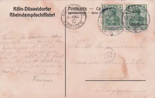 AK Dampfer der Köln-Düsseldorfer Rheindampfschiffahrt -797632