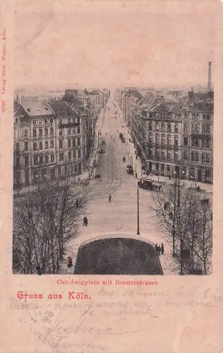 Chlodwigplatz mit Bonnerstrasse. -797636