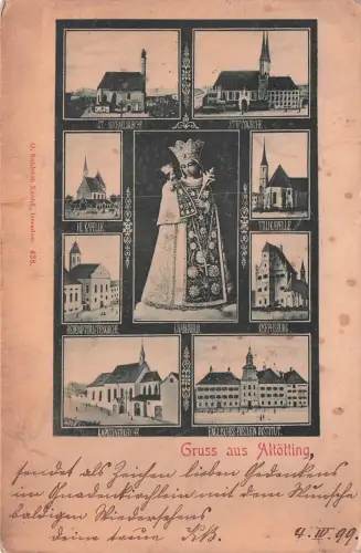 Altoetting Stiftskirche Gnadenbild Maria Kapelle Tillikapelle Englisches Fraeulein Kat. Altoetting -797672