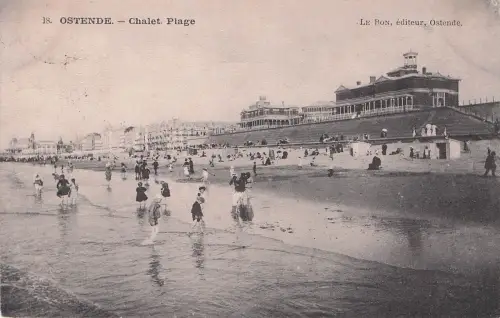 Belgien - Oostende , De Koninklijke Villa en de Zeedijk -797642