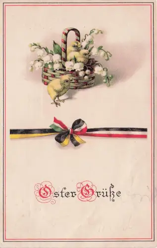 historische Osterpostkarte -797702