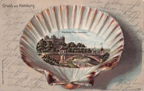 Gruss aus Hamburg - Litho -797726