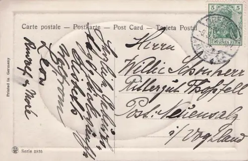 AK Mädchen posiert mit Katze -797854