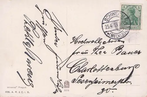 Künstler AK A. Jakesch, Ein altes Lied, Abschied 1913 -797880