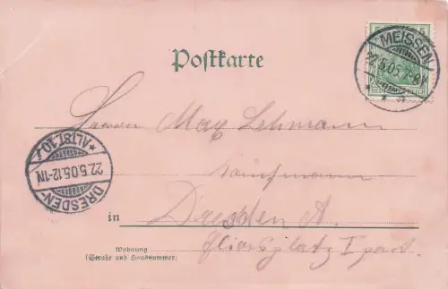 Lacken steckt bekanntlich an , ich send euch diese Karte Humor 1899 -797906