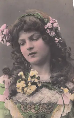 Blumen Haar Frau 1907 -797936