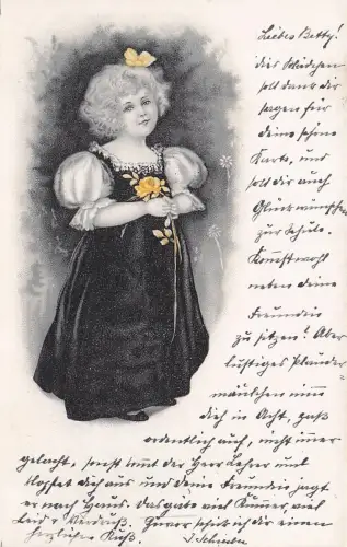 Mädchen mit Blumen -797944