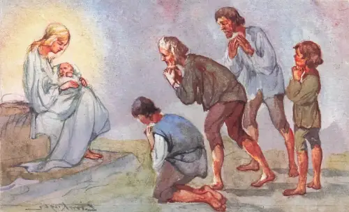 Künstler-AK Anbetung der Hirten -797952