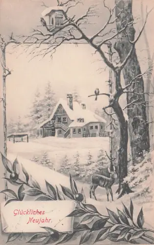 historische Neujahrskarte, -797954