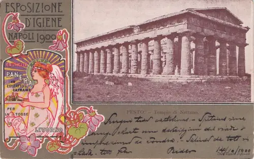 künstler ak PESTO. Tempio di Nettuno, A -797994
