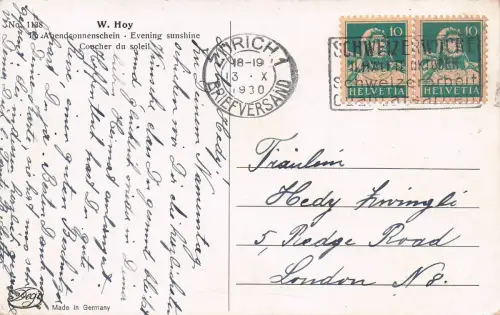 Künstler-AK Degi Nr. 1138: Bauernhaus Im Abendsonnenschein, Ölgemälde-Imitations-AK -798050