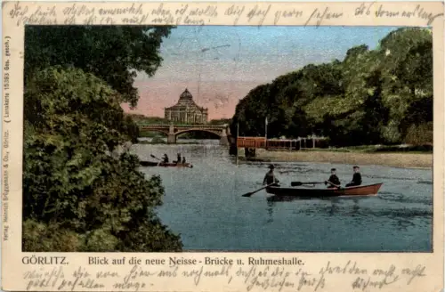 Görlitz - Blick auf die neue Neisse Brücke - Lunakarte -478620