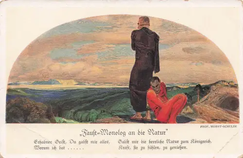 Serie 157-1438 - sign Horst-Schultze - Faust Monolog an die Natur , -798164