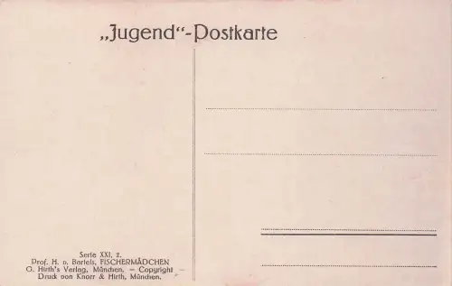 Prof. H. v Bartels - Fischermädchen -798190