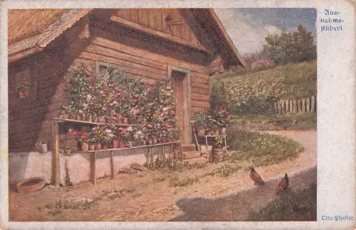 AK Deutscher Schulverein Nr. 884: Otto Pfeiffer, Ausnahmsstüberl -798140